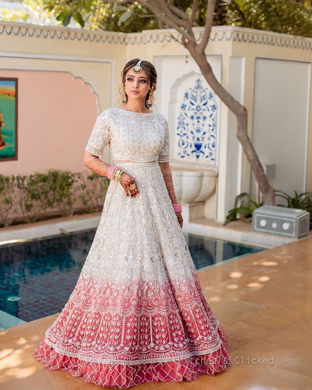 35+ Enchanting Ombre Lehenga Designs For Brides