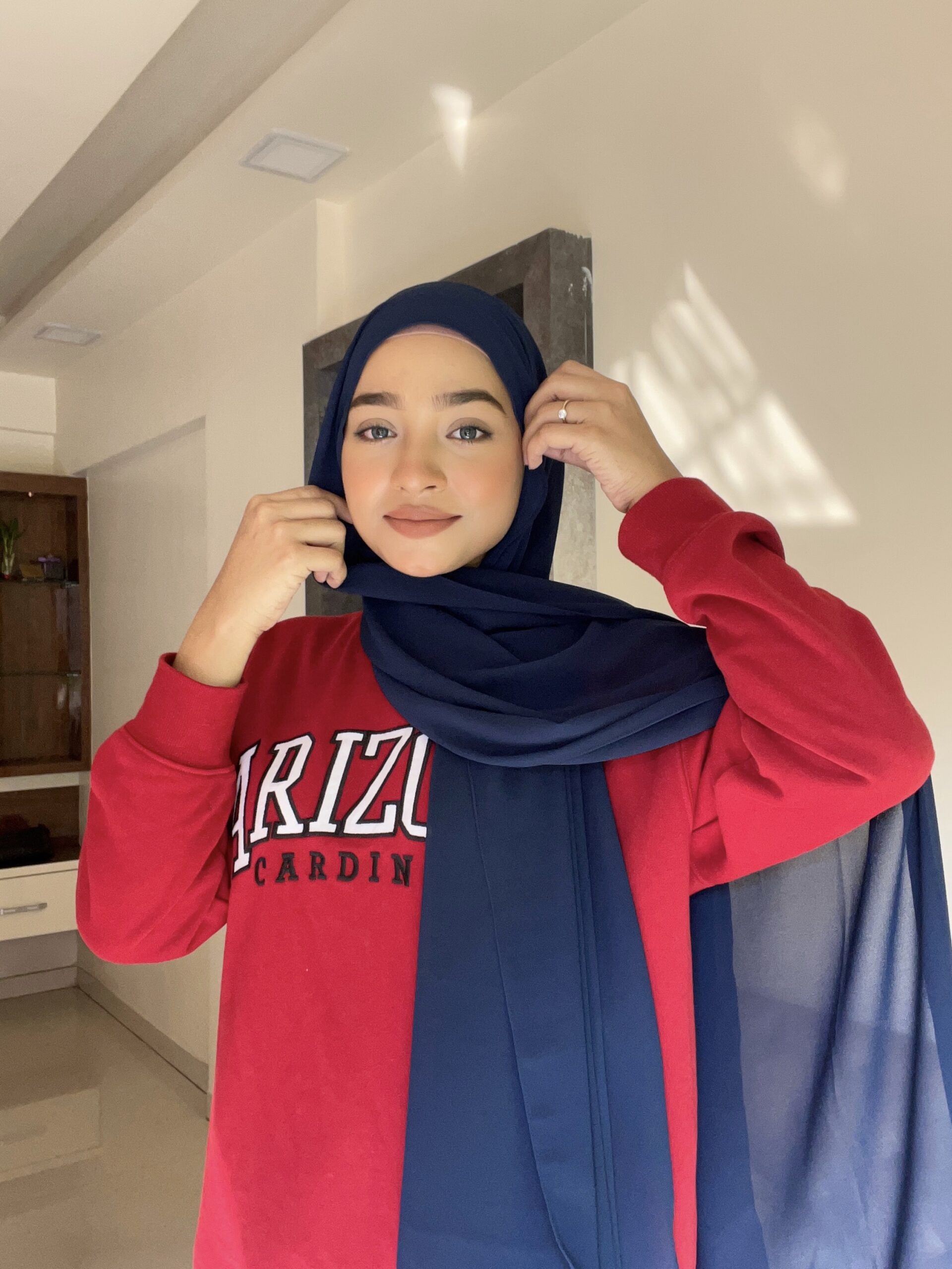 NAVY BLUE SHABZ GEORGETTE HIJABZ