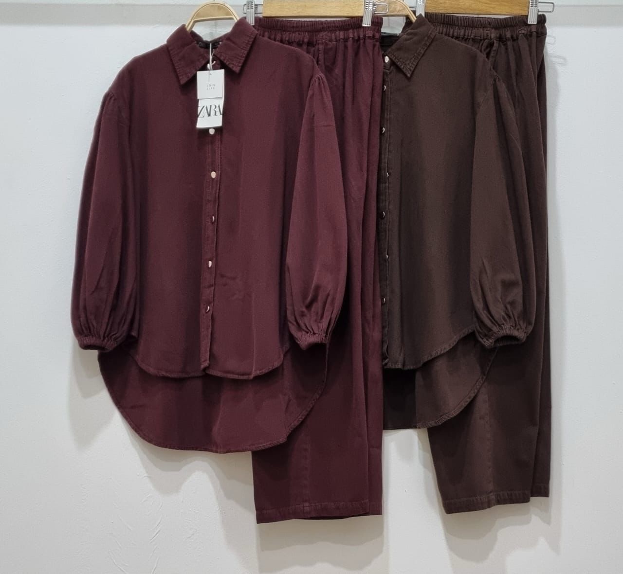 PLAIN DENIM CORDSET