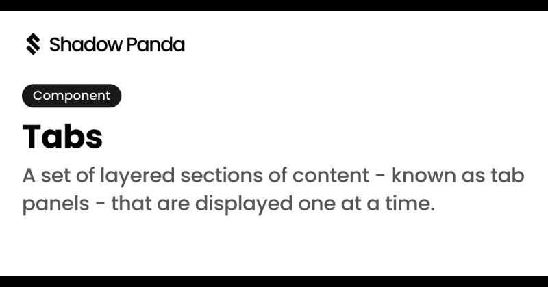 Tab Bar Pandasuite Docs - Download Elegant Dark Design | High Resolution