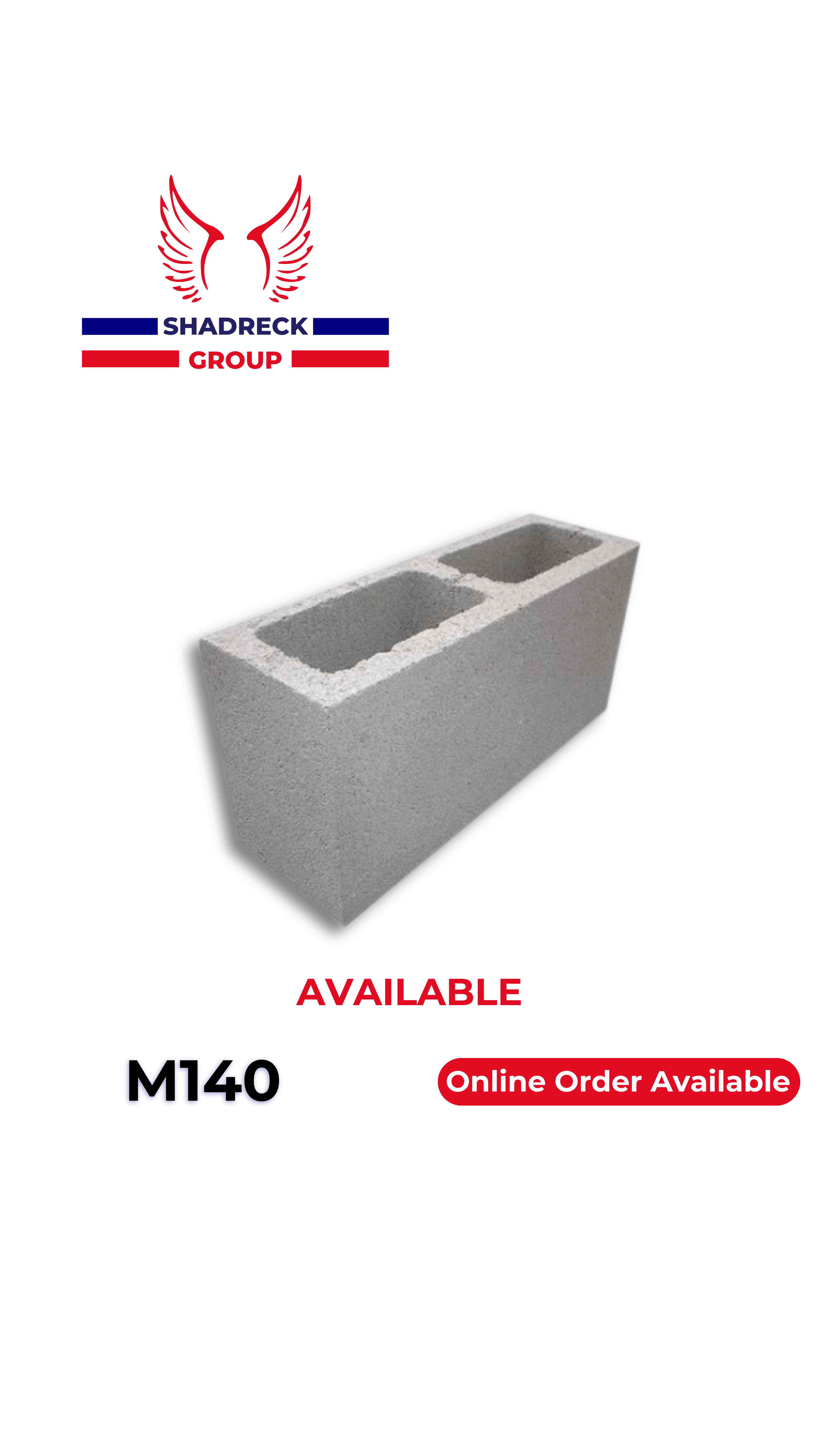 M140 Cement Brick – High-Strength Structural Brick