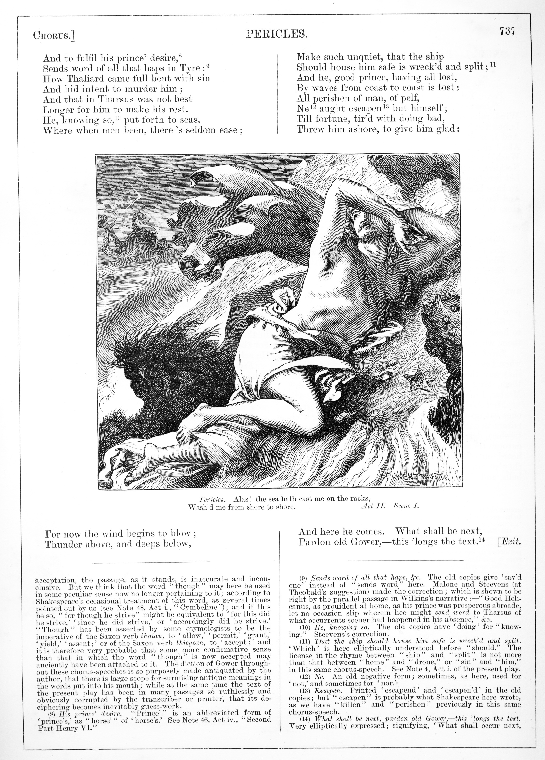 Pericles Writing Pericles | Victorian Illustrated Shakespeare Archive