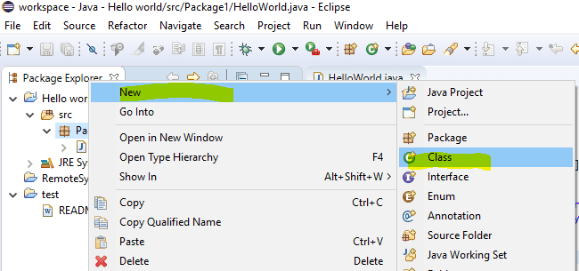 Java class