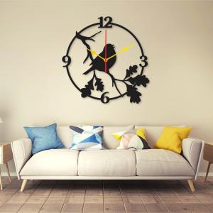 spparow dial 12x12 Wall Clock I Wall clocks for bedroom I Quartz Watch DIY Design black color