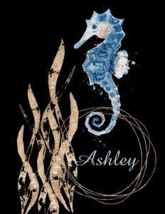 seahorse notebook cover