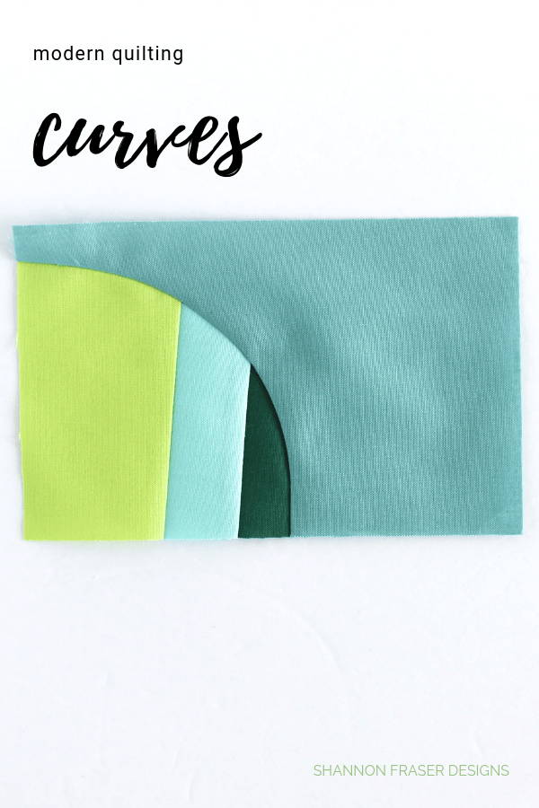 Modern improv curves | Q4 Finish-a-Long Projects | Shannon Fraser Designs #quiltedcurves #modernimprov