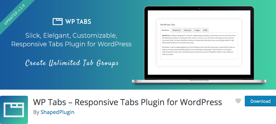 Services include facebook, twitter, pinterest, whatsapp, linkedin, tumblr, reddit, wechat, and over 100 more sharing and social media sites & apps. 12 Best WordPress Tab Plugins in 2020 - ShapedPlugin