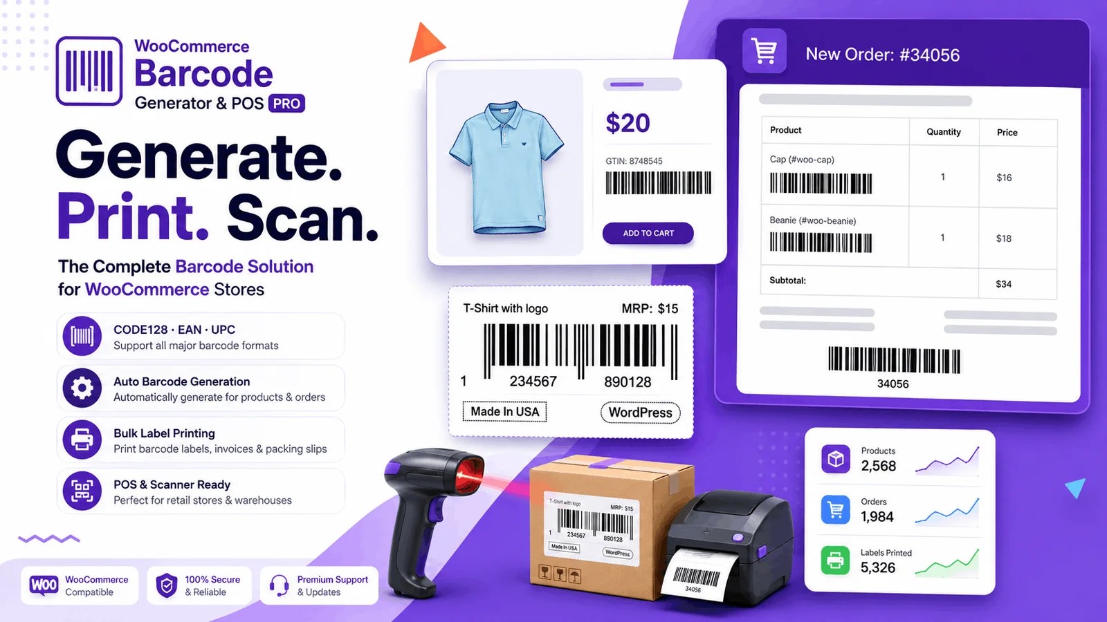WooCommerce Barcode Generator