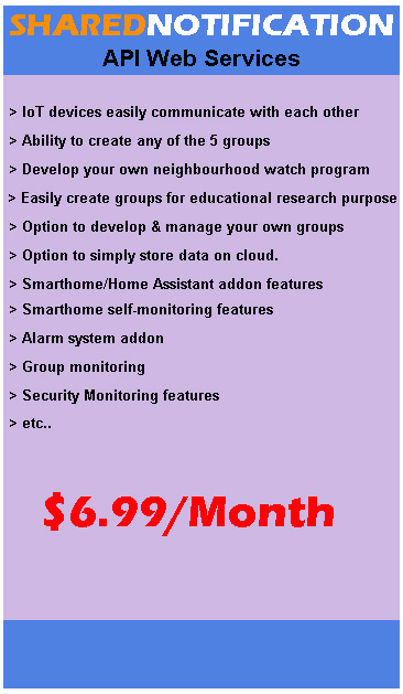sharednotification restful api web services. 1 year plan