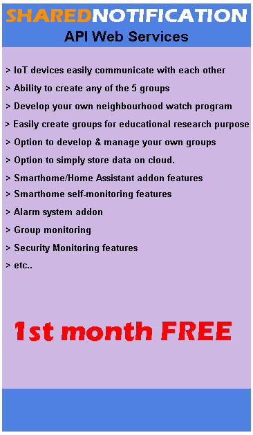 sharednotification restful api web services