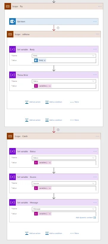 Recover from failure in Power Automate, Advanced Error Handling