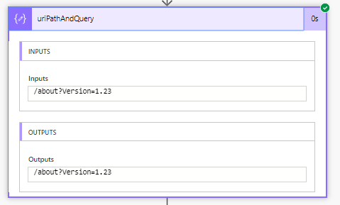 uriPathAndQuery function