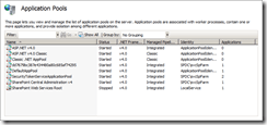 Application Pools