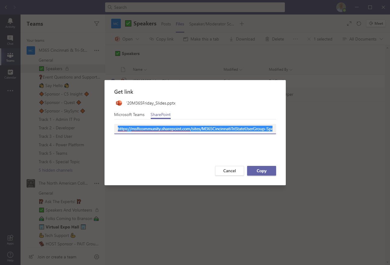 Faster Access to Office Files in Microsoft Teams The SharePoint Interface