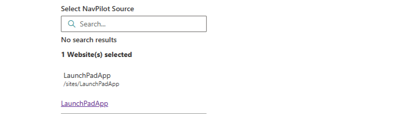 Select Navpilot Source