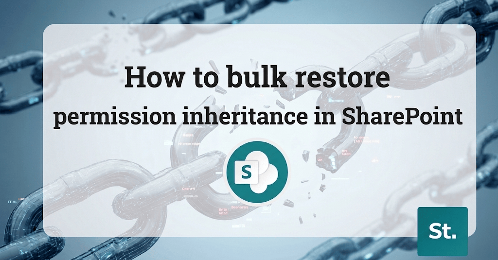 How to bulk restore permission inheritance in SharePoint