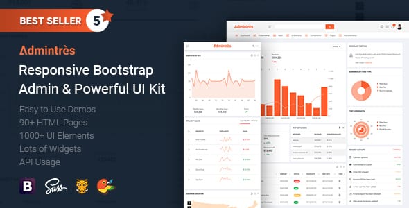 Admintres - Responsive Bootstrap Admin & Powerful UI Kit