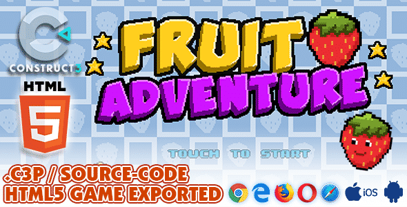 Fruit Adventure HTML5 Game - With Construct 3 All Source-code (.c3p) Fruit Adventure HTML5 Game - With Construct 3 All Source-code (.c3p)