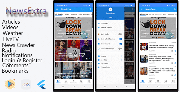 NewExtra Flutter App For Android & IOS NewExtra Flutter App For Android & IOS