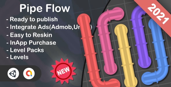 Pipe Flow(Unity Game+Admob+iOS+Android) Pipe Flow(Unity Game+Admob+iOS+Android)