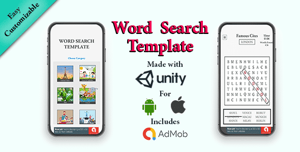 Word Search Template: Unity3D | Android Word Search Template: Unity3D | Android