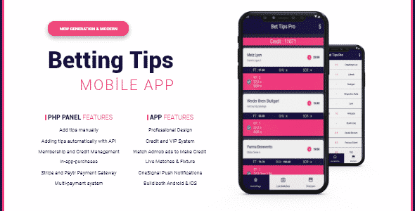 Flutter Betting Tips - Android/iOS Flutter Betting Tips - Android/iOS