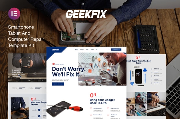 Geekfix — Smartphone, Tablet & Computer Repair Elementor Kit Geekfix — Smartphone, Tablet & Computer Repair Elementor Kit