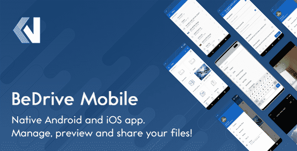 BeDrive Mobile - Native Flutter Android and iOS app for File Storage PHP Script BeDrive Mobile - Native Flutter Android and iOS app for File Storage PHP Script