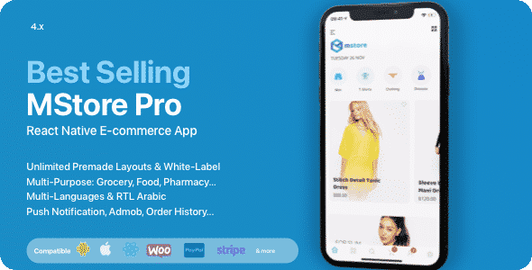 MStore Pro - Complete React Native template for e-commerce MStore Pro - Complete React Native template for e-commerce