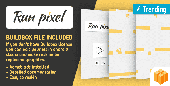 Pixel Run - BUILDBOX - ANDROID - Game Template