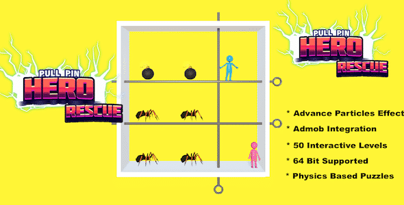 Pull Pin Hero Rescue - Complete Unity Game Pull Pin Hero Rescue - Complete Unity Game