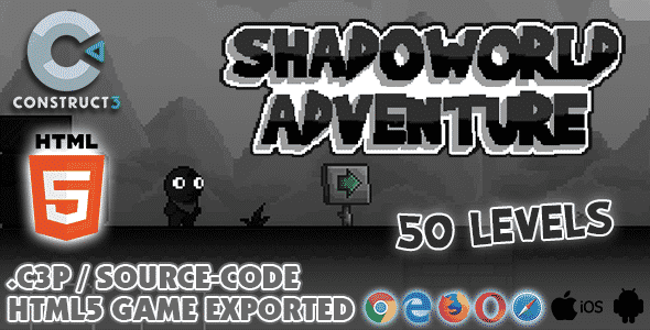 Shadoworld Adventure HTML5 Game - With Construct 3 All Source-code Shadoworld Adventure HTML5 Game - With Construct 3 All Source-code