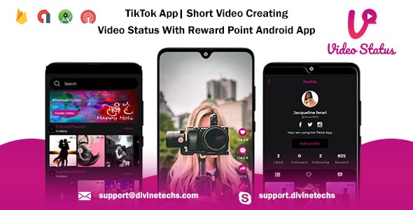 TikTok App| Short Video Creating - Video Status With Reward Point Android App TikTok App| Short Video Creating - Video Status With Reward Point Android App