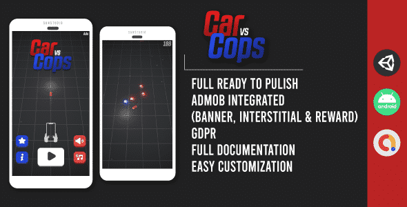 CAR VS COPS 3D (Admob + GDPR + Unity)
