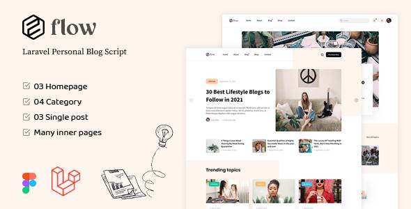 Flow - Laravel Personal Multilingual Blog Script Flow - Laravel Personal Multilingual Blog Script