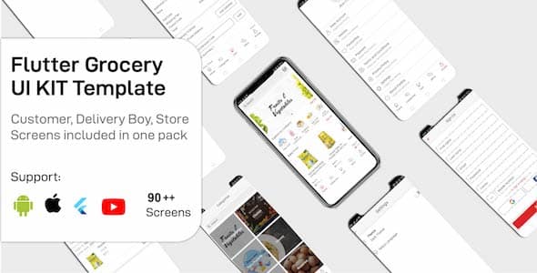 Freshly - Grocery Flutter App UIKIT Customer, Rider And Store All In One Freshly - Grocery Flutter App UIKIT Customer, Rider And Store All In One