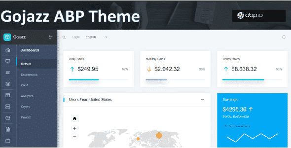GOJAZZ - ABP Framework Theme in ASP.NET Core 5.x.x Razor Pages GOJAZZ - ABP Framework Theme in ASP.NET Core 5.x.x Razor Pages