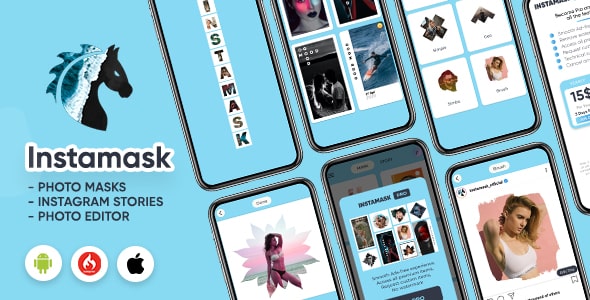 Instamask (iOS) : Photo Masks - Photo Frame - Photo Editor App (Swift/CodeIgniter)) Instamask (iOS) : Photo Masks - Photo Frame - Photo Editor App (Swift/CodeIgniter))