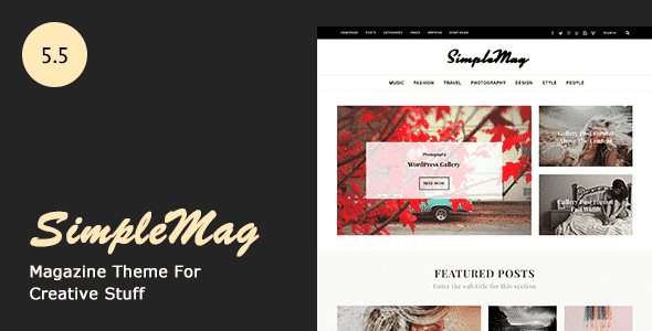 SimpleMag - Magazine theme for creative stuff SimpleMag - Magazine theme for creative stuff