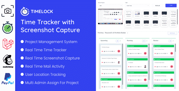 Timelock - Project Management System With Screenshot Capture Timelock - Project Management System With Screenshot Capture