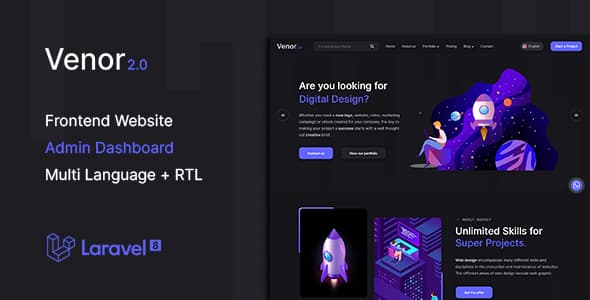 Venor - Multipurpose Website CMS & Creative Agency Management System Venor - Multipurpose Website CMS & Creative Agency Management System