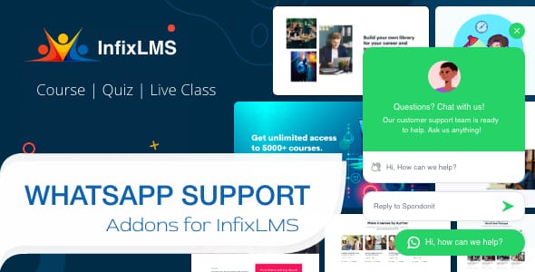WhatsApp Chat Support - InfixLMS Module WhatsApp Chat Support - InfixLMS Module