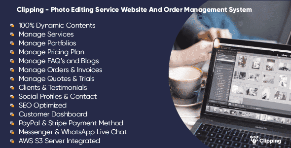 Clipping - Photo Editing Service Website And Order Management System Clipping - Photo Editing Service Website And Order Management System