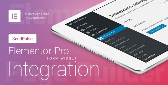 Elementor Pro Form Widget - SendPulse - Integration Elementor Pro Form Widget - SendPulse - Integration