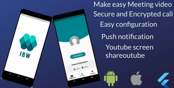 IBW-Meet - Flutter Video Conference And Meeting App  for Android And iOS