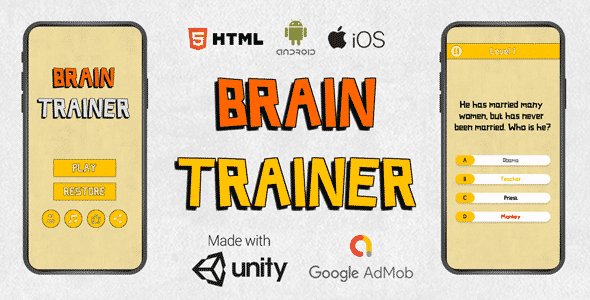 Offline Quiz Brain Trainer | Android, iOS, Html Offline Quiz Brain Trainer | Android, iOS, Html