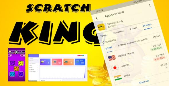 Scratch King - Complete Unity Game (Android, iOS) with Admin Panel Scratch King - Complete Unity Game (Android, iOS) with Admin Panel