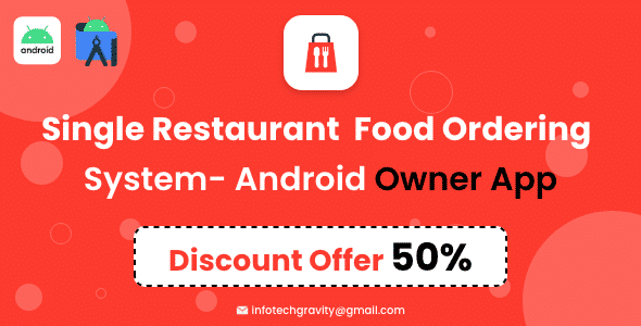 Single Restaurant - Android Owner App Single Restaurant - Android Owner App
