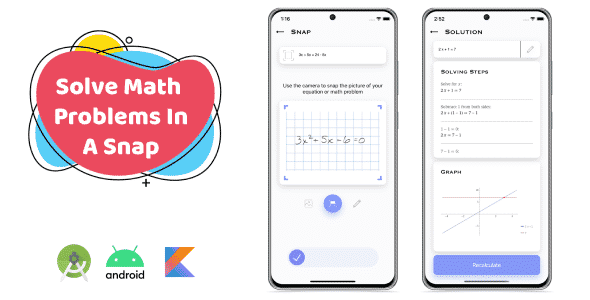 SnapMath - Android Photo Math Solving App | Multilingual SnapMath - Android Photo Math Solving App | Multilingual