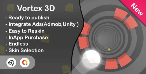 Vortex 3D (Unity Game+Admob+iOS+Android) Vortex 3D (Unity Game+Admob+iOS+Android)
